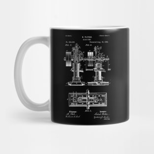 Bilge Pump Vintage Patent Hand Drawing Mug